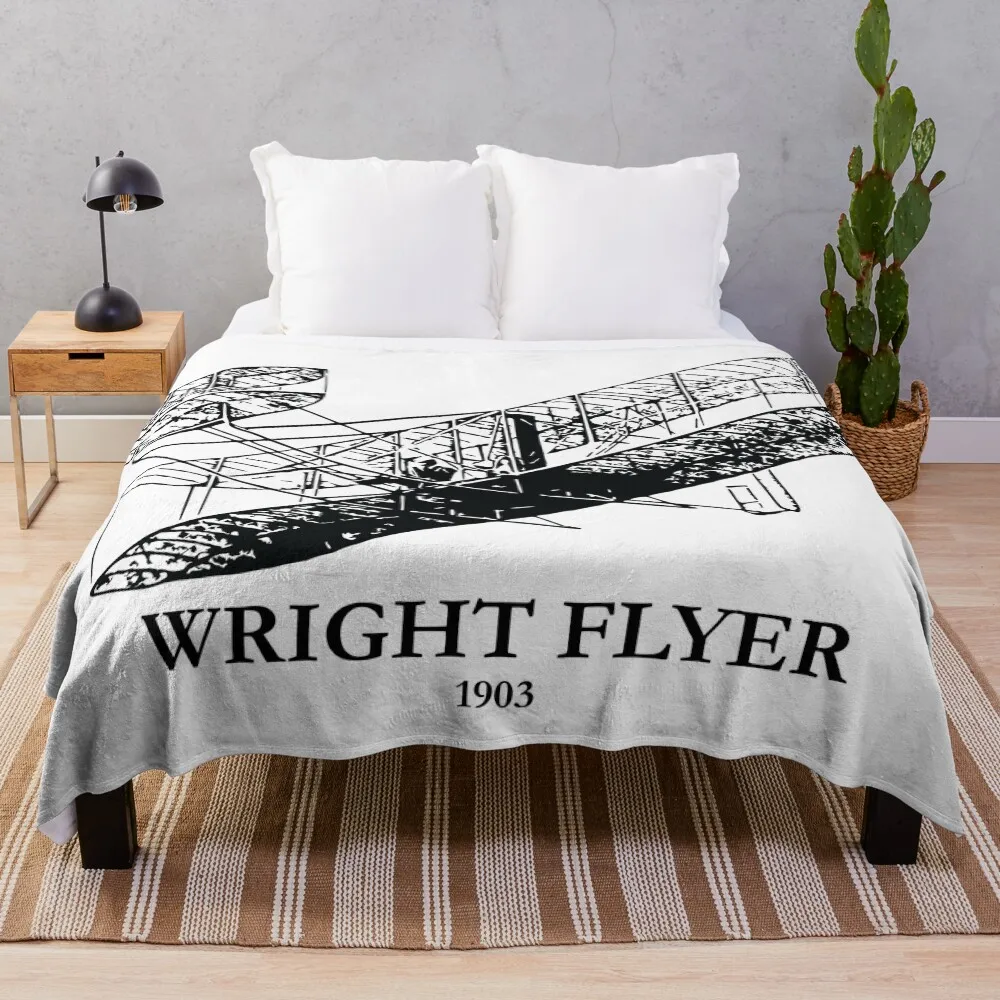 

Wright Flyer 1903 Throw Blanket Camping For Sofa Thin Plaid on the sofa Sofa Throw Blankets