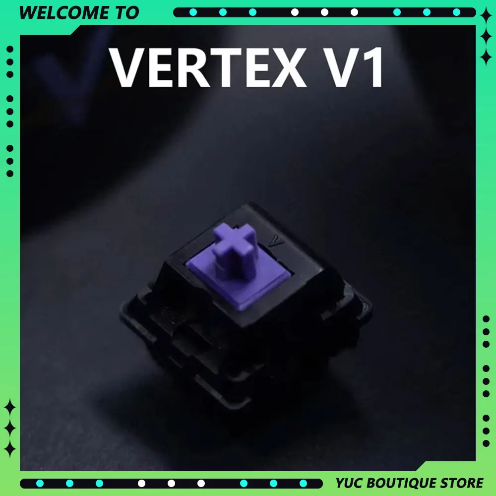 

VERTEX V1 Mechanical Keyboard DIY Factory Lubed Version Linear Switches Factory-Lubed Version（With Jars）Jwick PC Custom Gifts