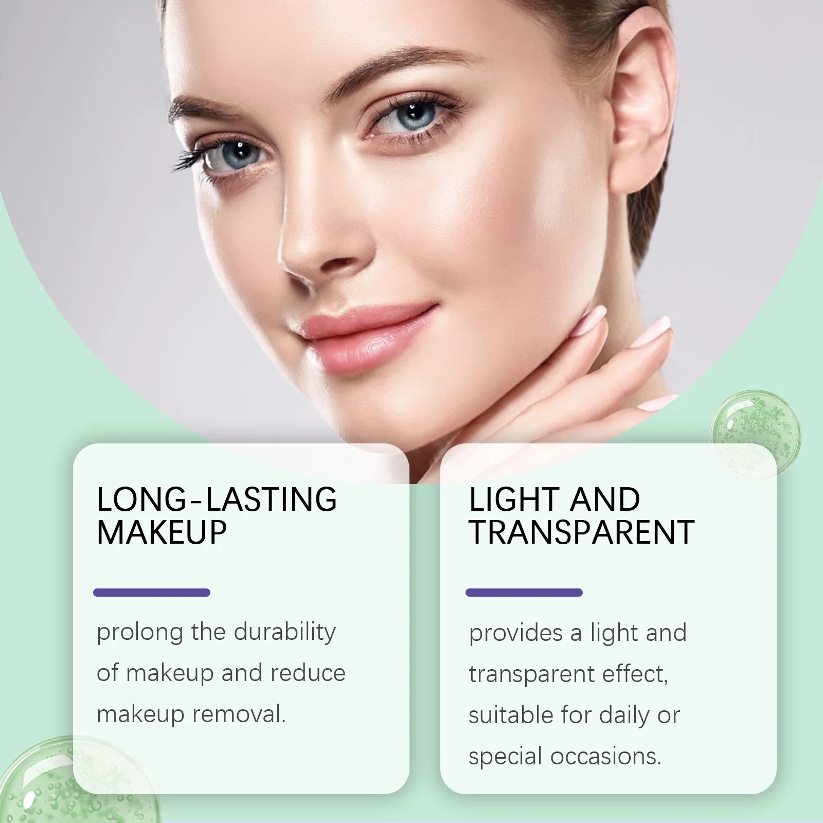 EELHOE – Spray de maquillage fixateur, Nicotinamide, contrôle de l'huile longue durée, imperméable, hydratation en profondeur, primaire pour le visage, Spray fixateur de maquillage