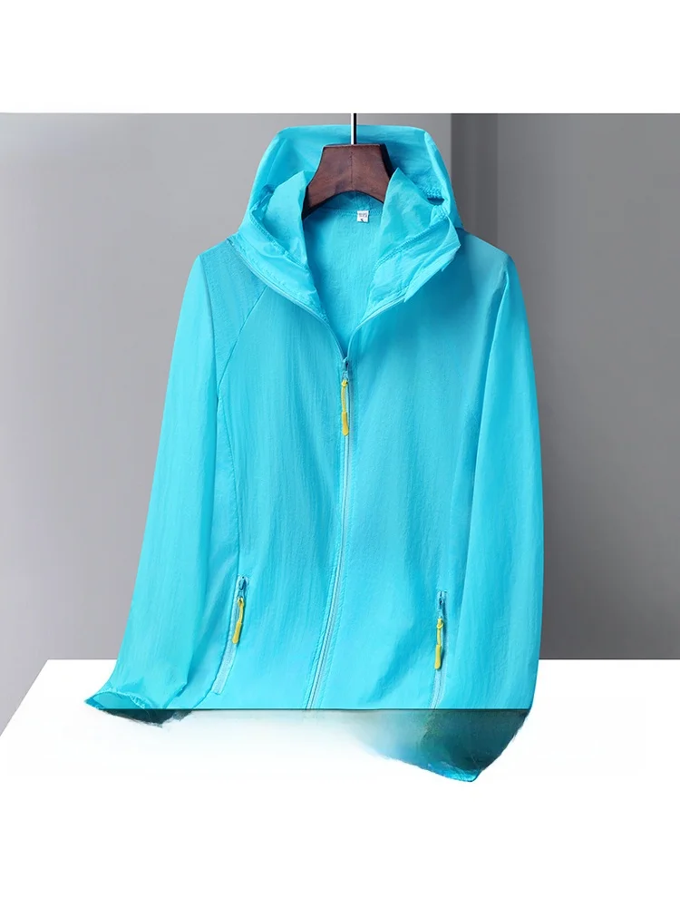 

Светоотражающая солнцезащитная одежда: легкая дышащая мужская куртка из ледяного шелка для активного отдыха, с капюшоном, из полиэфирного волокна, стандартный крой