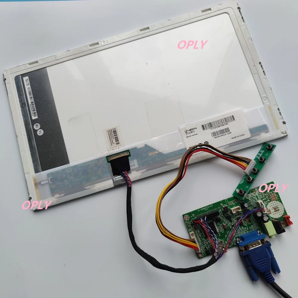 Para b156hw01 b156hw02 v0 b156hw02 v1 b156hw03 1920x1080 15.6 "tela led58c placa controladora hdmi-painel vga compatível