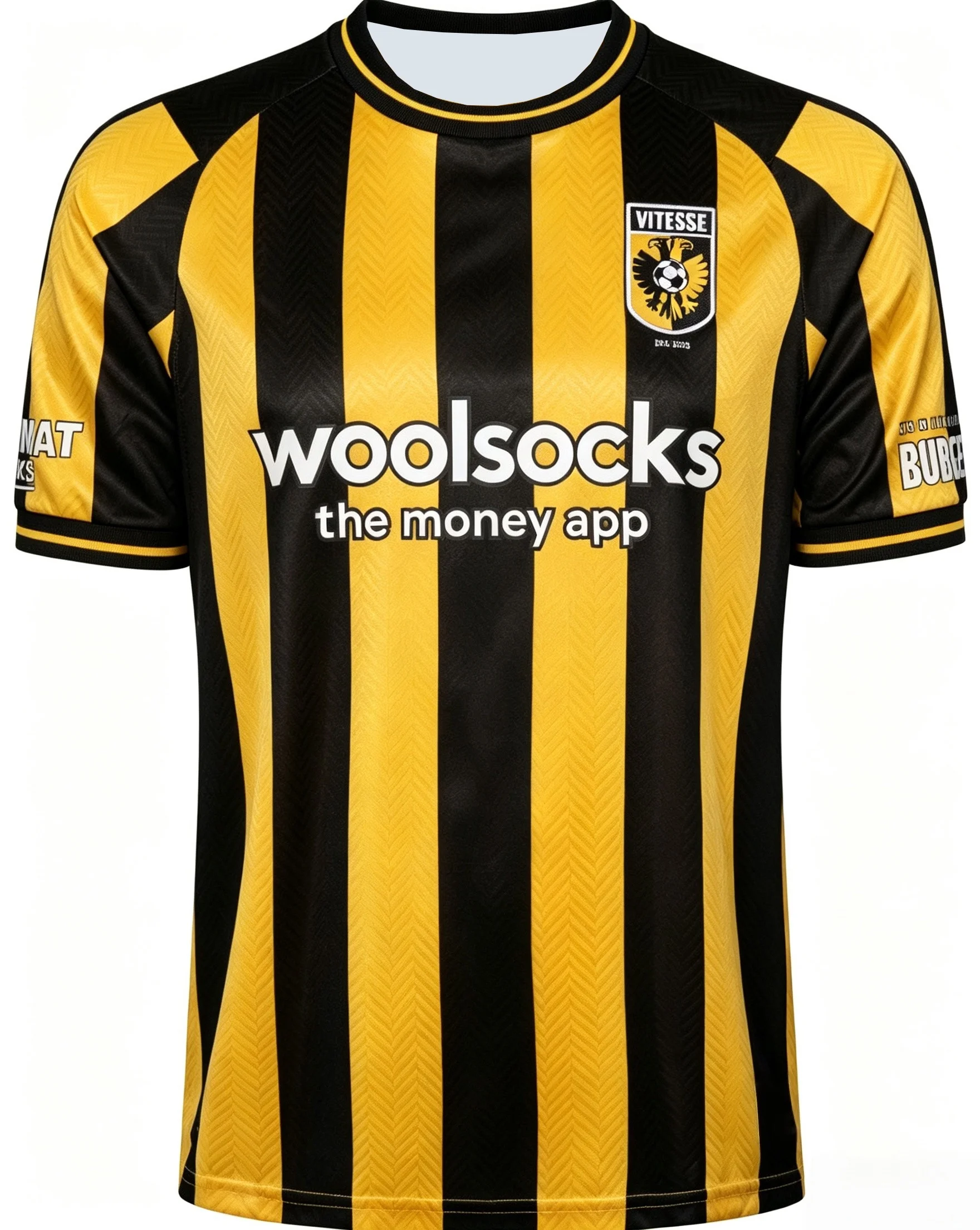 Neues Vitesse Arnhem 3D-Druck-Fußballtrikot, atmungsaktives, schnelltrocknendes Kurzarm-T-Shirt für Herren, passende Familienkleidung – Detail 3
