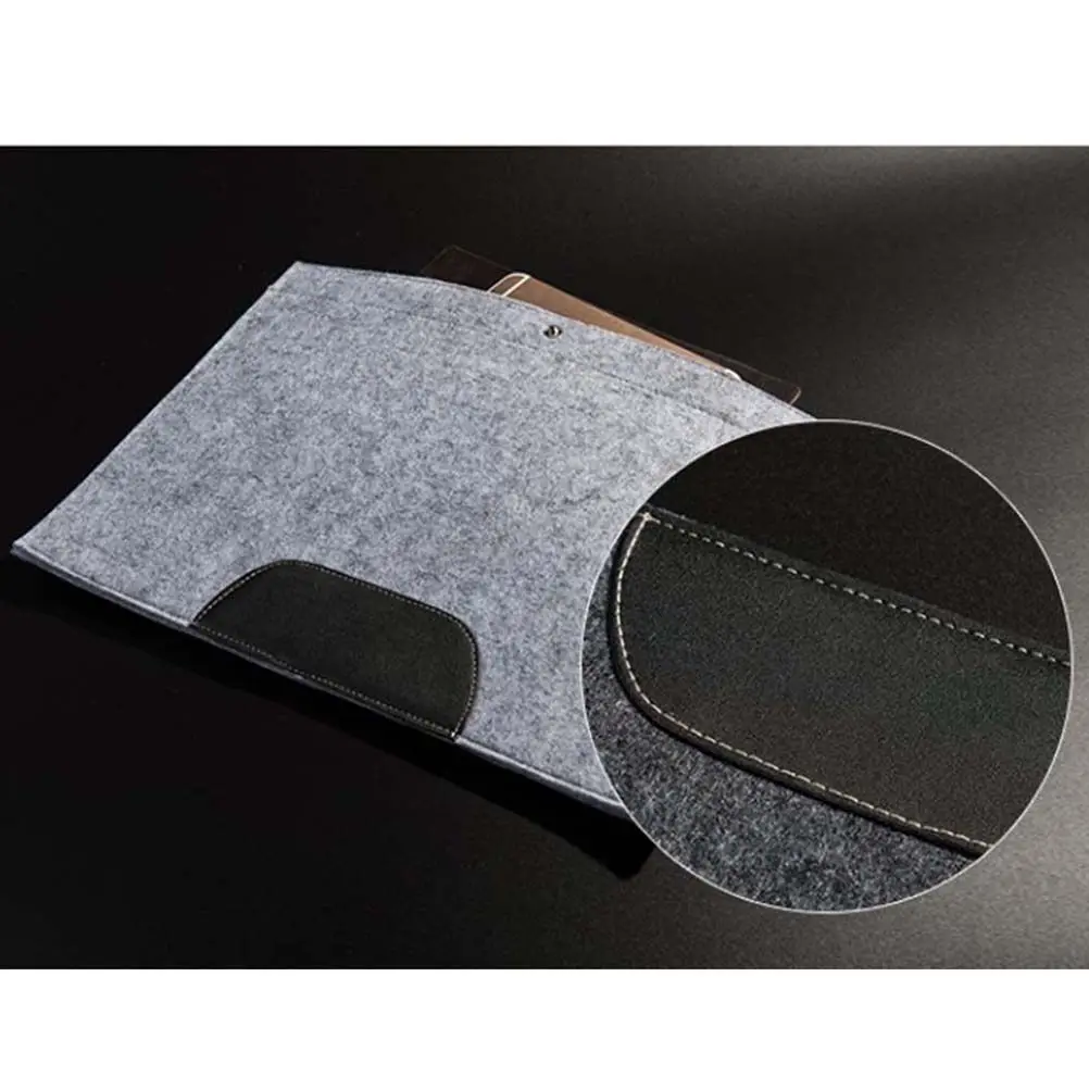 

A4 File Folder Felt Paper Organizer Document Carrier Bag Briefcase Expanding Handbag Large Capacity Office School Stationery