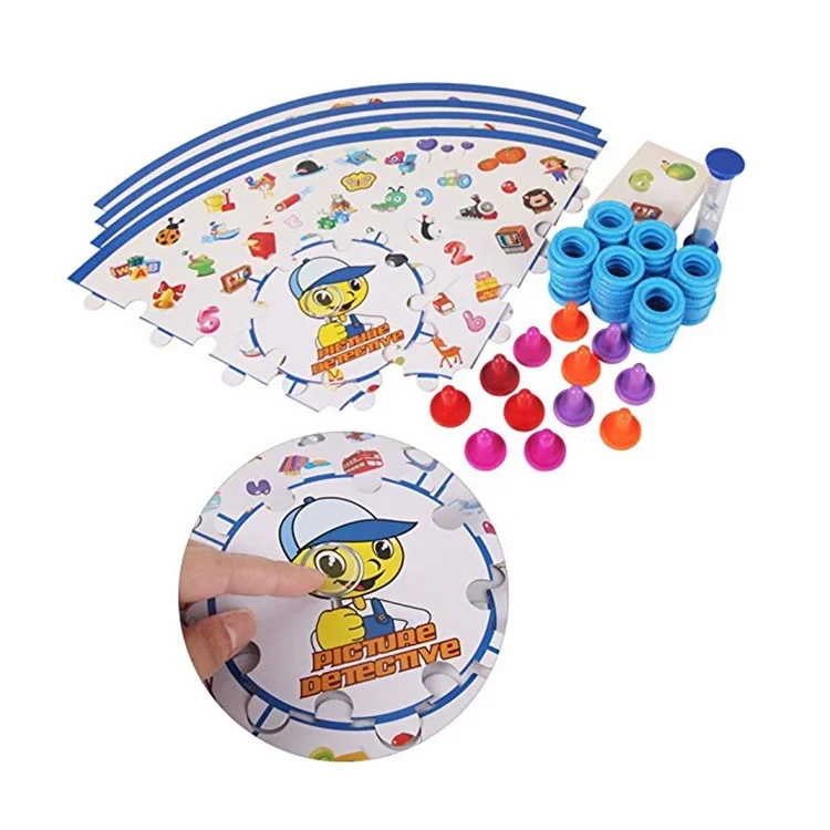 [Divertente] Detective Looking Chart Gioco da tavolo Puzzle Allenamento con reazione cerebrale Giochi di abbinamento per bambini e genitori Gioco per famiglie Giocattolo