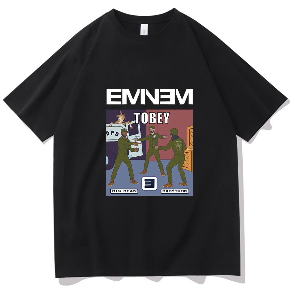 Eminem Tobey 2024 T-shirt Unisex O-neck Summer Casual Music Fans Gift Shirt Oversized T Shirt Regular Printing