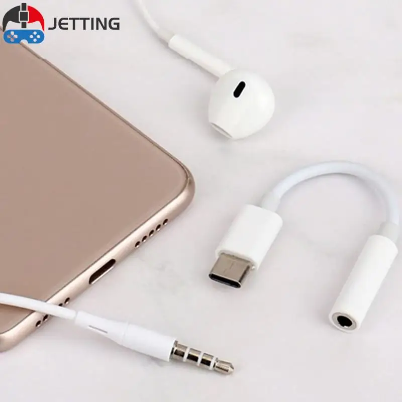Adaptador auxiliar tipo C a 3,5mm, Cable de Audio Jack 3,5 para teléfono, convertidor de auriculares, 1 unidad