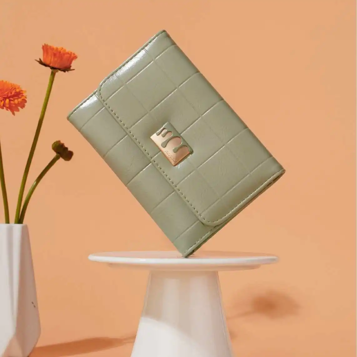 Nuovo 2024 Portafoglio da donna ort Portamonete semplice e versatile Design transfrontaliero stuoia Sle Faionable Cact Size