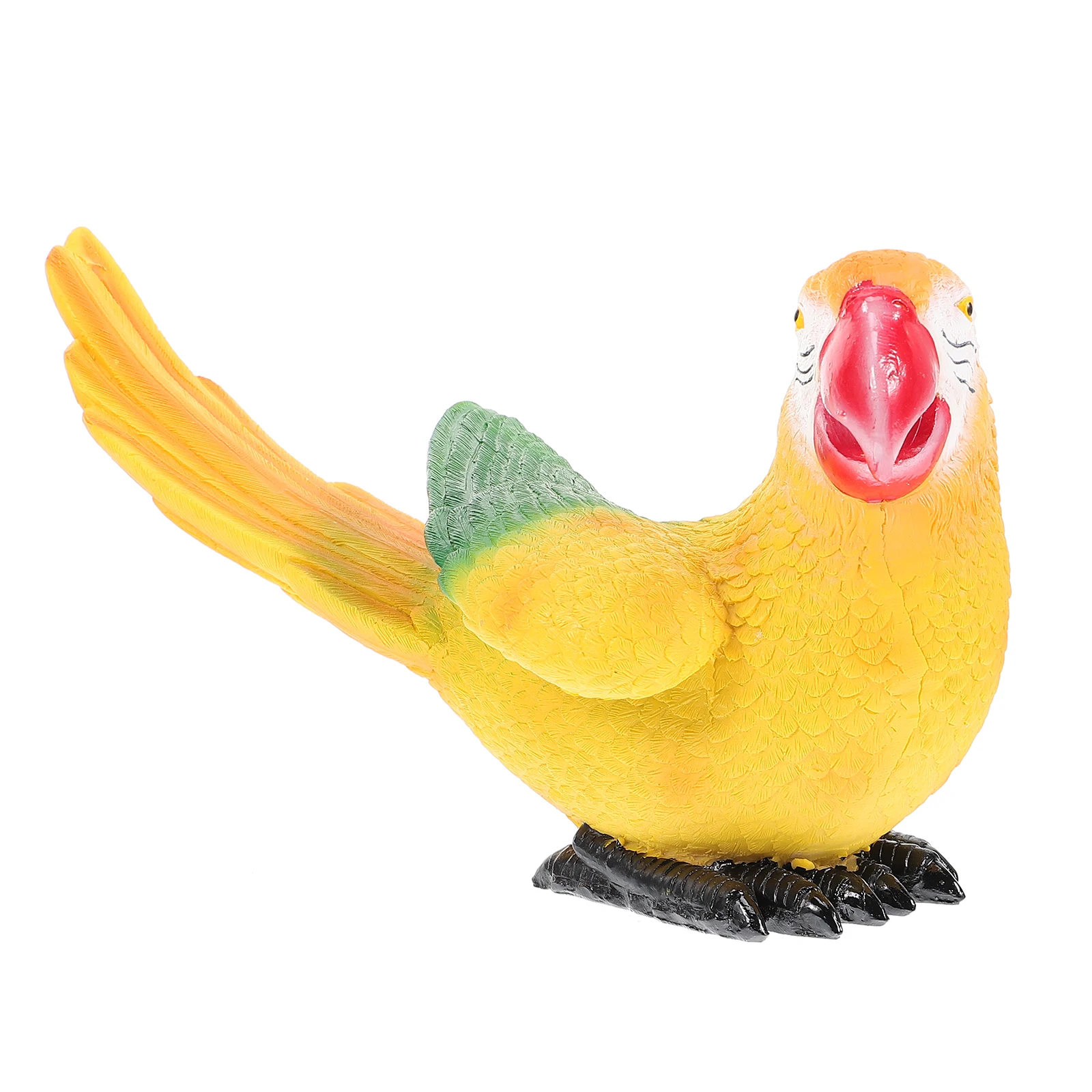 

Artificial Parrot Colorful Resin Lifelike Simulation Garden Decoration Decor Plant Pot Scene Layout Accessory Parrot Model