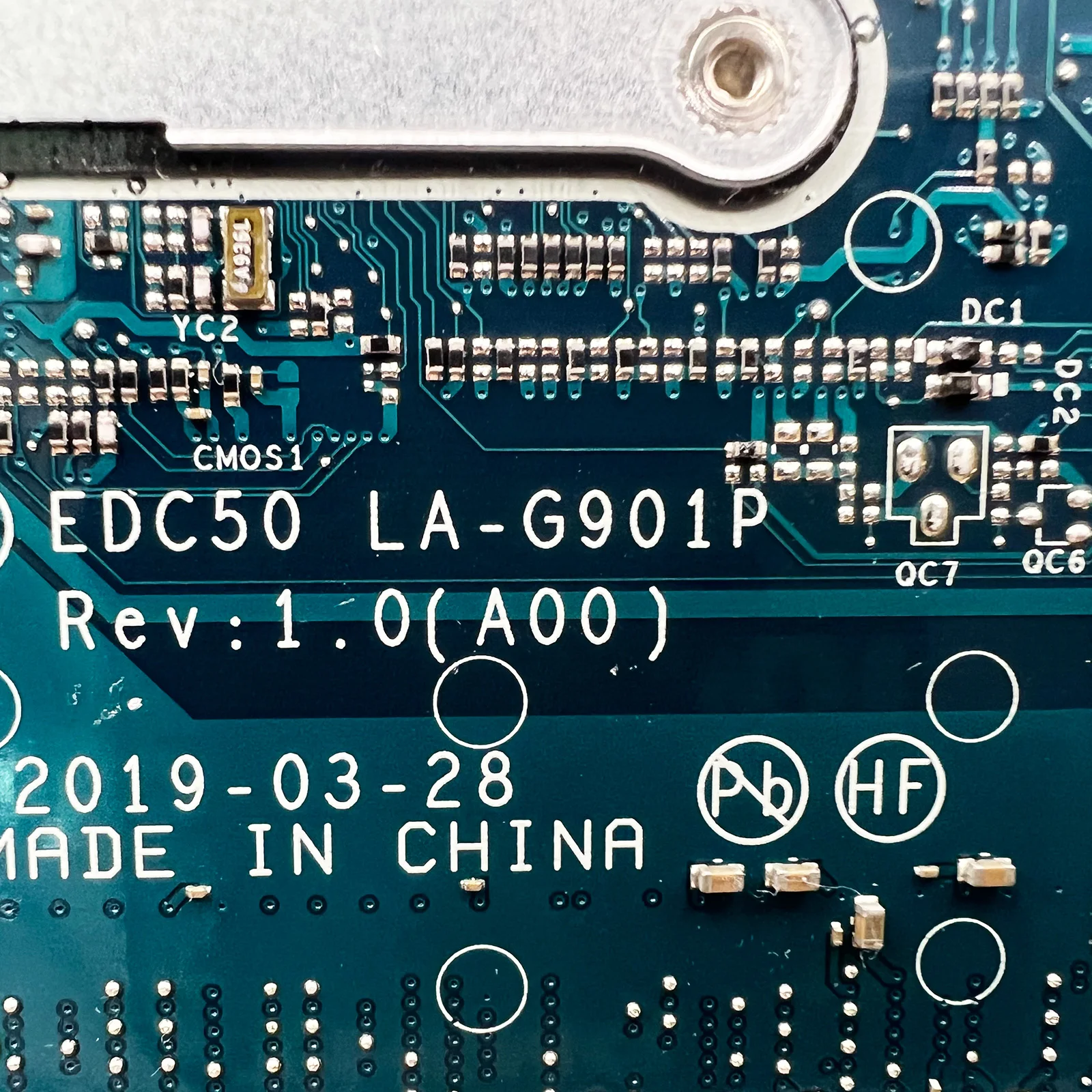 Per DELL Latitude 5500 Mainboard CN-0J16NW 0J16NW 09T2PH LA-G901P UMA SRF9Z i5-8365U EDC50 Scheda Madre Del Computer Portatile Testato