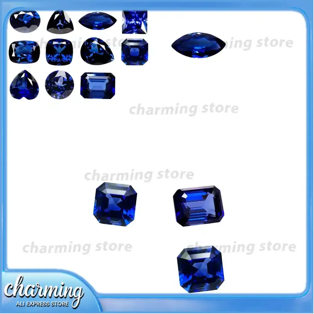 

Лабораторно выращенный сапфир королевского синего цвета, чистота VVS1, сертифицированный, для изготовления ювелирных изделий своими руками, лабораторно созданный сапфир для