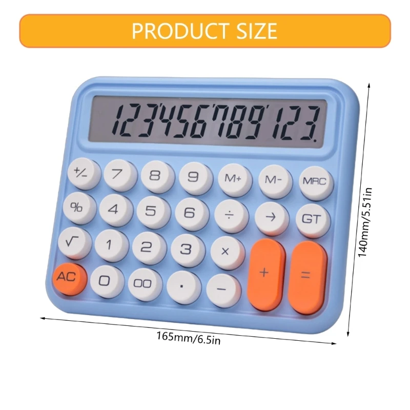 Настольные калькуляторы с большим 12-значным ЖК-дисплеем и большой механической кнопкой