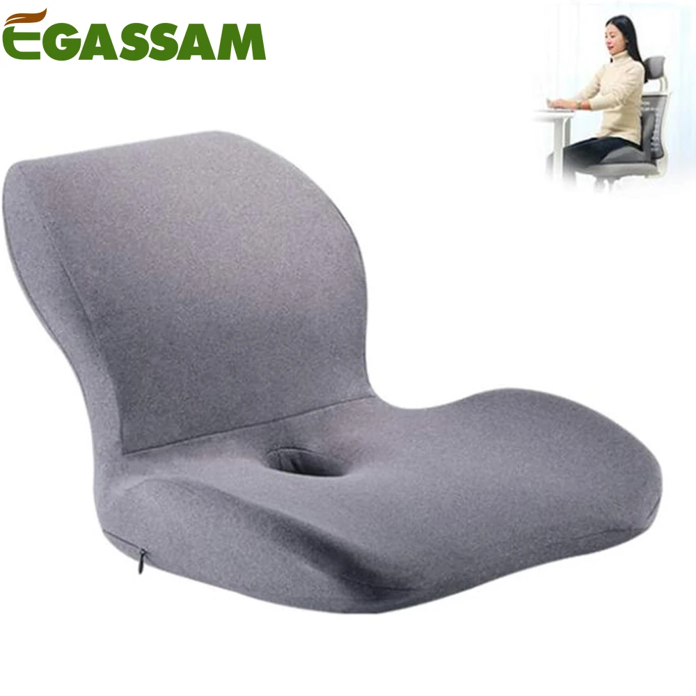 1Pcs Seat Cushion for Office Chairs-Momery Foam Chiar Cushion for Tailbone Pain Relief, Back Pain, Long Sitting Pressure Relief