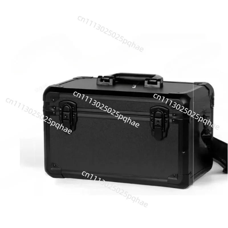 Portable shock-proof aluminum alloy instrument case, high-quality portable sturdy shell toolbox