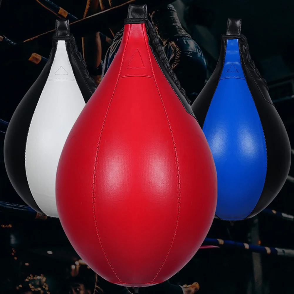 Boxing Speed Ball Hanging Punching Bag PU Leather Boxing Reflex Ball Stress Relief Boxing Striking Bag Boxing Equipment