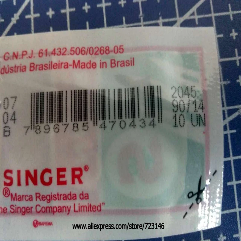 10Pcs Zanger Agulhas Aiguille Neula Nadel 2045 90/14 10 Un Ha X 1,130/705H,15X1 Naalden Voor Singer Brother Bernina Pfaff Viking