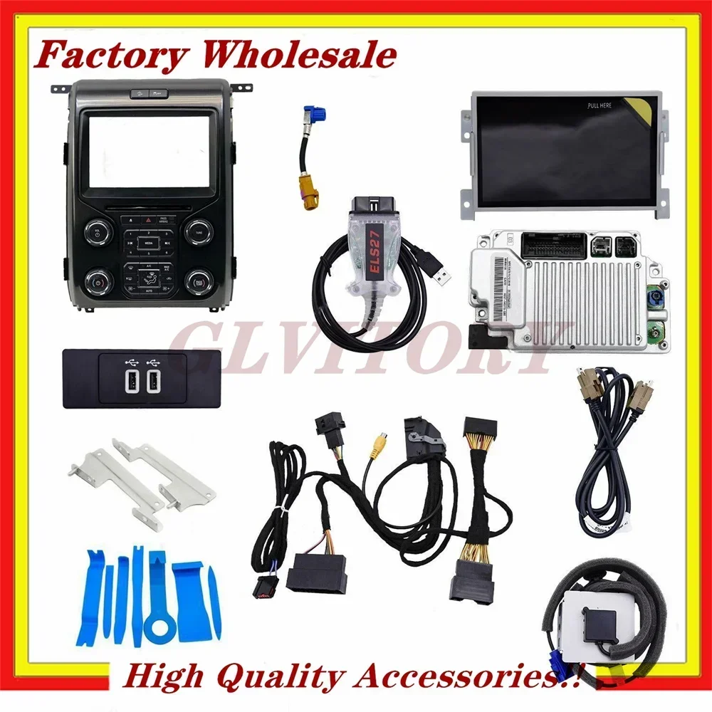 

Sync 1 To Sync 3 Upgrade Kit 4" To 8" JB3T-14G370-HKB HC3T-14F014-BD J2GT-14G370-FCD Fit for Ford F150 2013-2014w/CarplayNavi