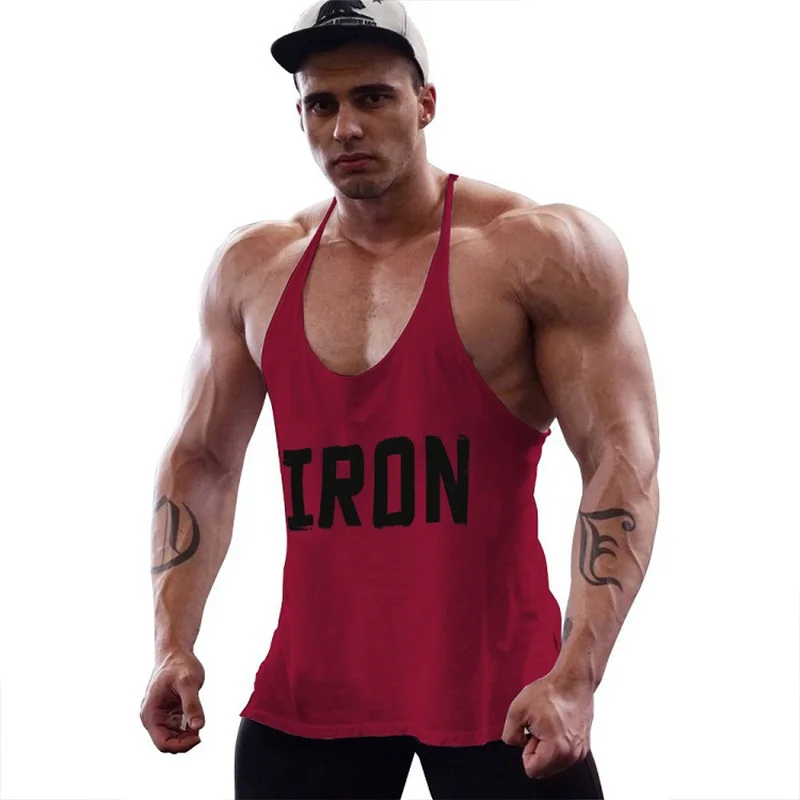 Men\'s 100% Cotton Workout Gym Tank Top Muscle Sleeveless Sportswear Bodybuilding Training Fashion Sports Shirts Plus Size Vest