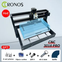 Enrutador CNC 3018 Pro grabador láser de madera, Control GRBL DIY, 3 ejes con fuera de línea, fresadora Pcb, enrutador de madera, hecho a mano en Metal