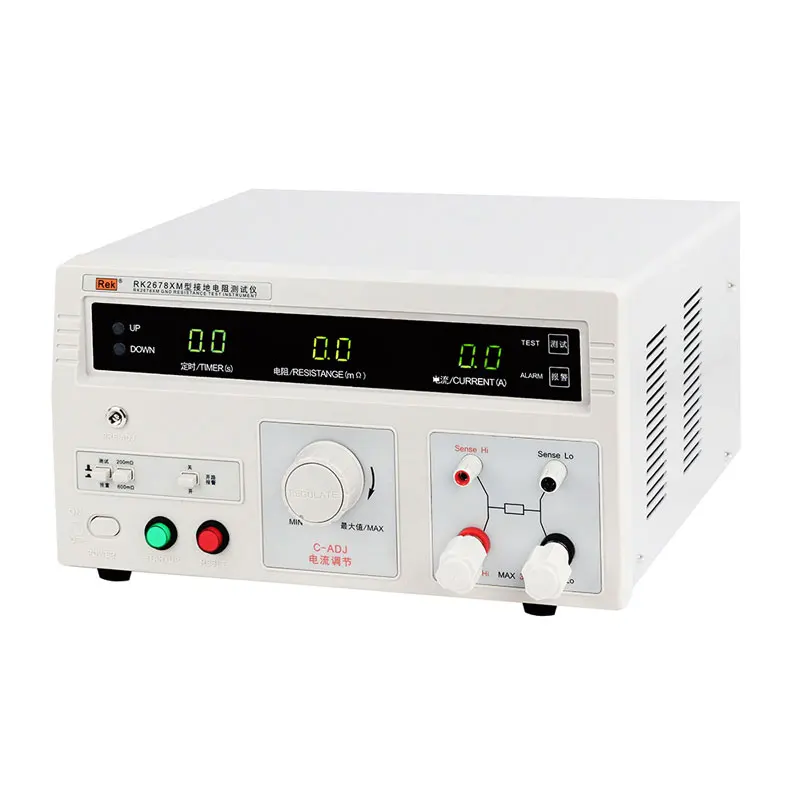 جهاز اختبار مقاومة التأريض RK2678XM 32A جهاز اختبار مقاومة التأريض للمعدات الكهربائية مع إنذار