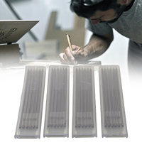 24pcs Black Tracer Pencil Refills For Carpenter For Deep Hole Mark Pencil Woodworking Activity Pen Refill Hand Tools Sets