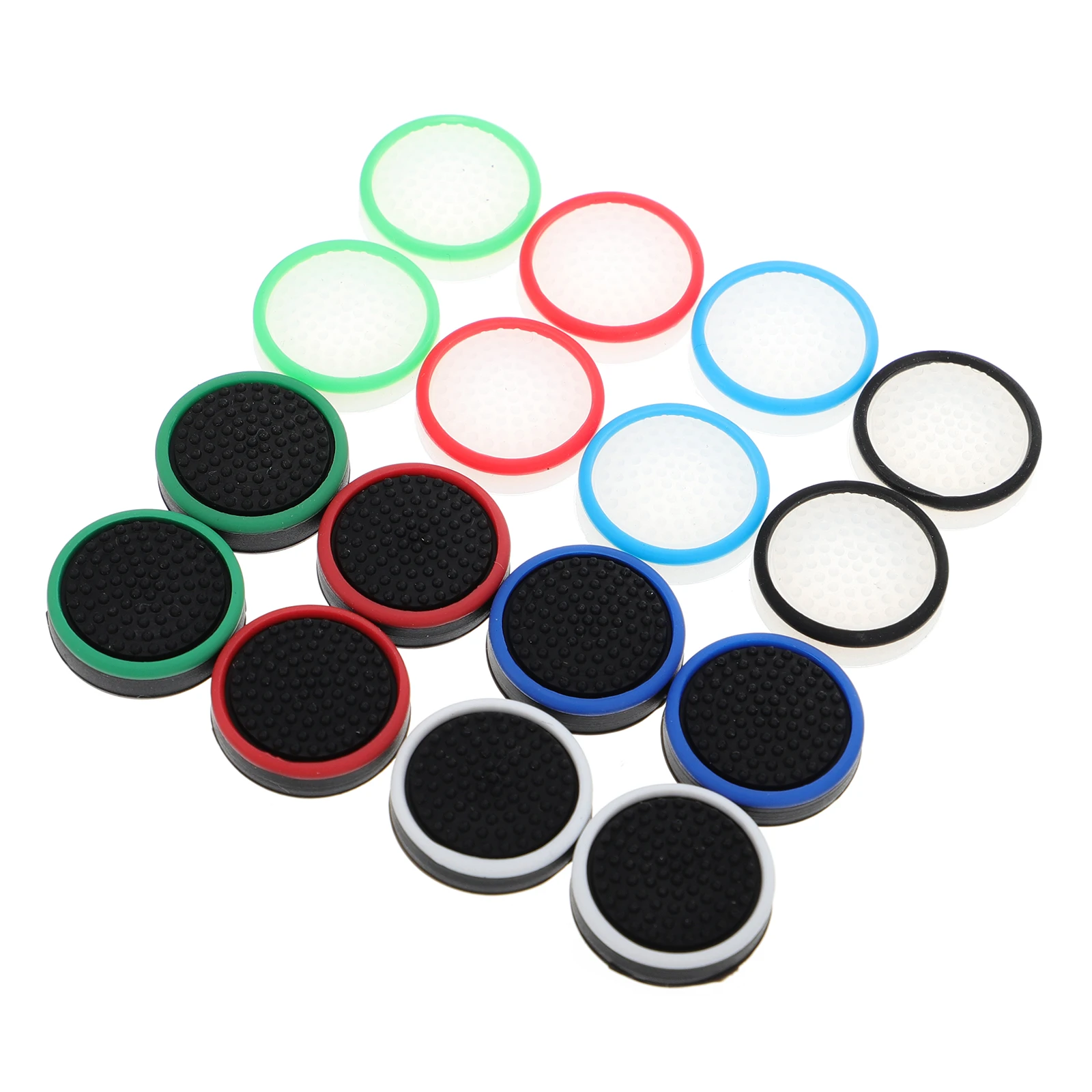 

16 pcs Glow In The Dark Joystick Caps Compatible For Switch Game Machine Durable Silicone Thumb Stick Cover Protective