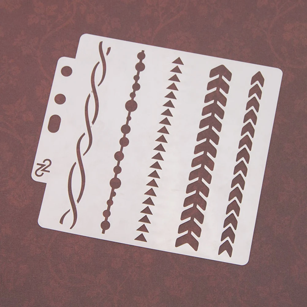 قوالب رسم نمط استنسل قابل لإعادة الاستخدام للحرف الفنية وبطاقات الهدايا والإشارات المرجعية وأوراق بلاستيكية قابلة للغسل ومقاومة للماء #2