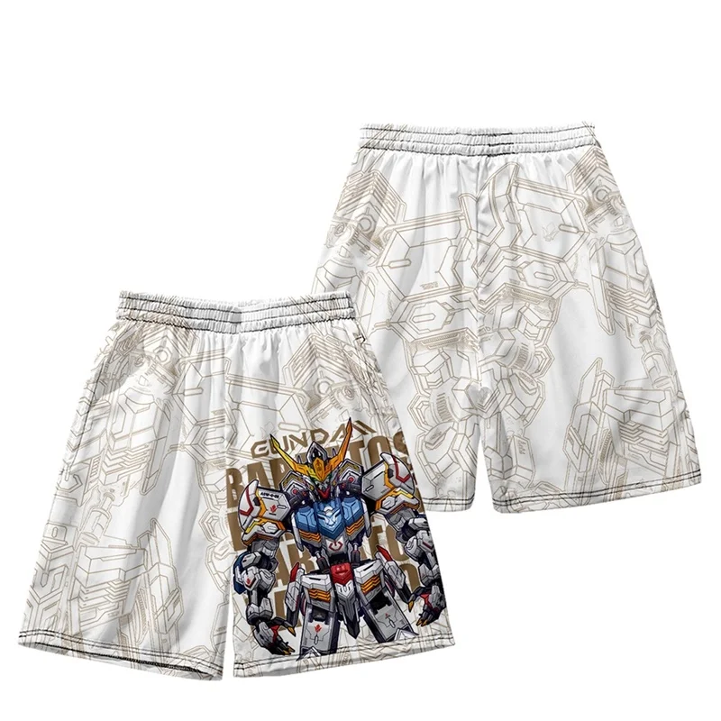 Pantalones Cortos de Secado Rápido con Estampado 3D de Mobile Suit Gundam, Barbatos y Mecha para Hombre, Mujer y Niños, Ropa Deportiva y para el Hogar