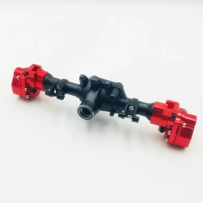 KYX Racing carcasa del eje trasero de aluminio carcasa del eje Unidades de carcasa del eje del Portal para 1/10 coche trepador de control remoto Traxxas TRX4