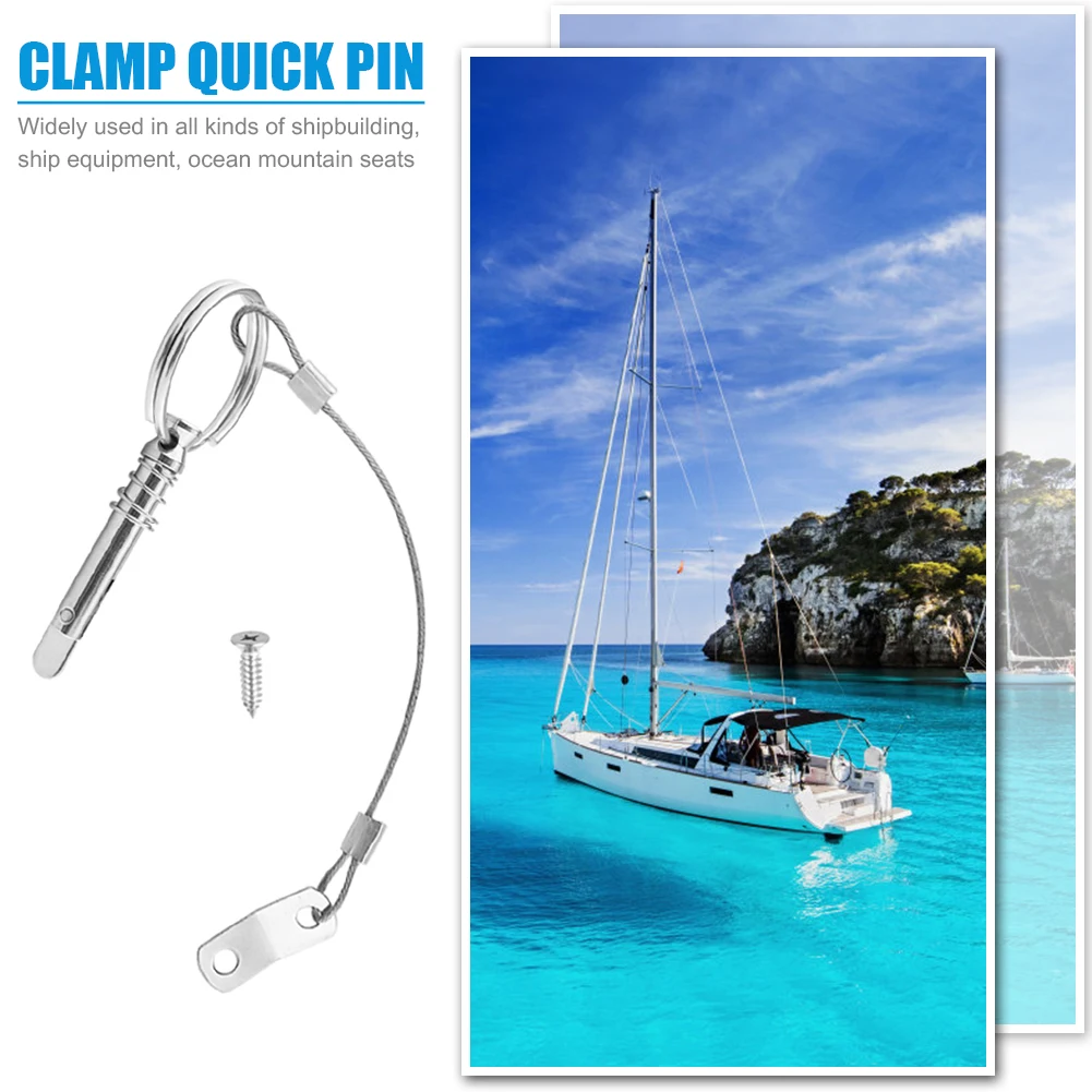 

2-10PCS Quick Release Pin Deck Hinge Hardware Marine Stainless Steel Boat for Outdoor Boat Sea Carrying Decor Accessories
