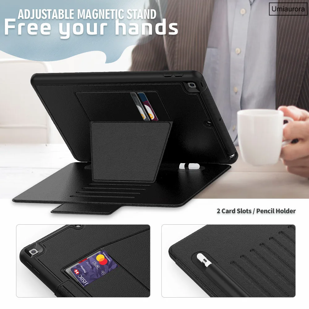 Etui na tablety do ipada 7th 8th 9th Gen 10.2 Air 4 5 10.9 Pro 11 2021 Mini 6 9.7 2018 Heavy Duty Smart Shockproof Case Stand Cover