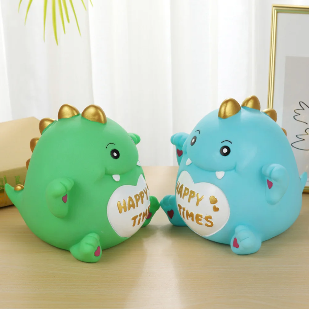 Vinyl Piggy Bank Dinosaur Shaped Money Bank for Kids Safe Easy Access Coin Storage Home Bedroom Decor Kids Saving Pot