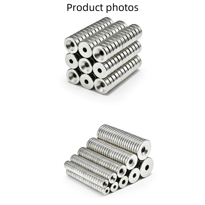 10 pieces  N52 High-strength countersunk hole magent Diameter 12 mm × Thickness 3 mm - Hole diameter 4 mm