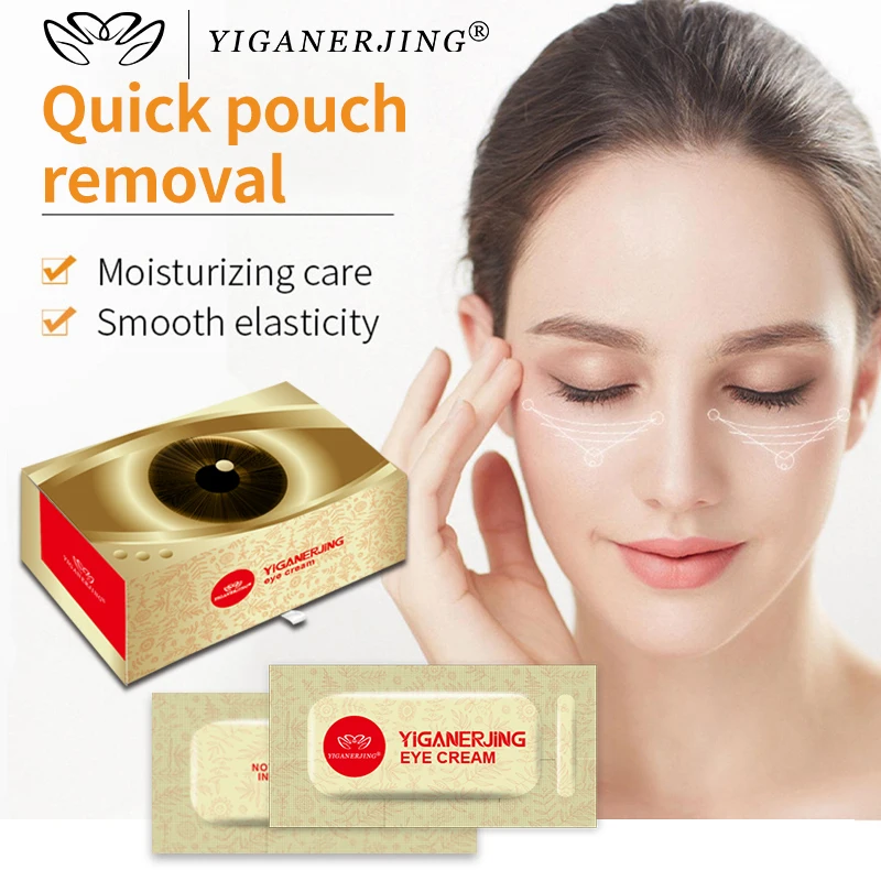 50pcs/Box YIGANERJING Anti-aging Eye Cream Moisturizing Eliminate Eye Puffiness Anti-Eye Bags Dark Eye Circles Firming Lifting