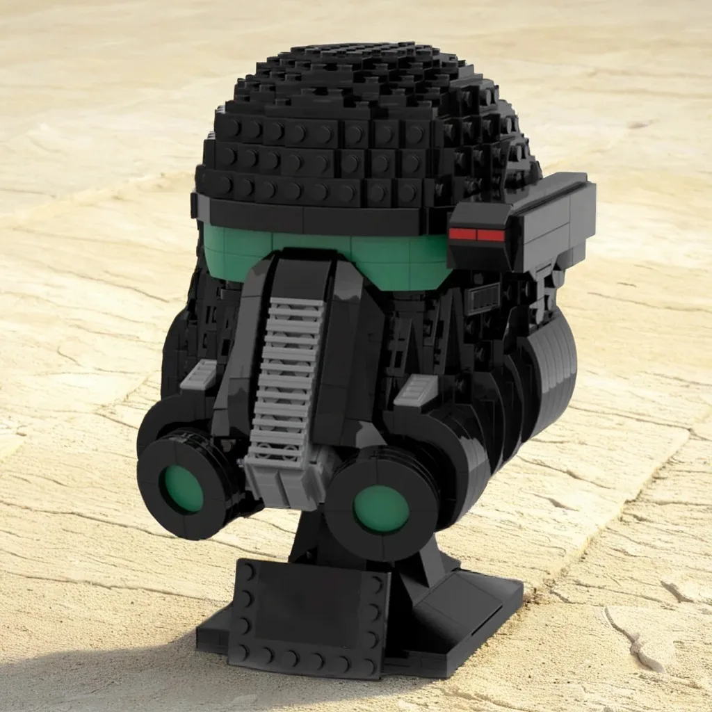

738 шт. MOC Star Batter Deathtrooper, коллекция шлемов, стильная прецизионная копия, модель «сделай сам», строительные блоки, игрушки на день рождения, подарок