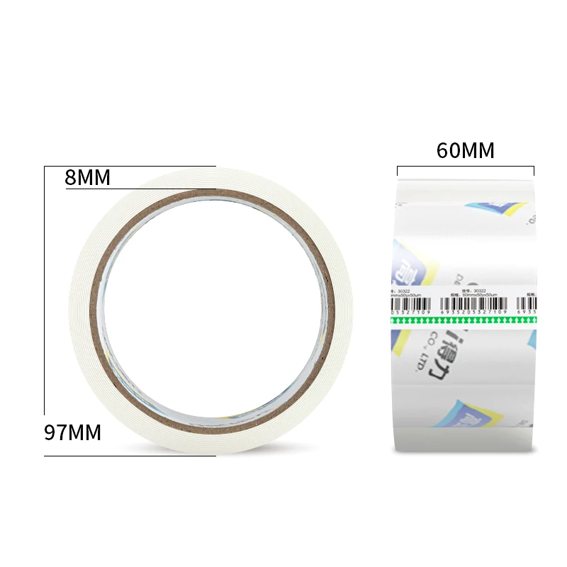 1PC Deli 30322 60mm*50y*50um Packing Tape Tape Sealing Tape Transparent Wide Tape High Viscosity