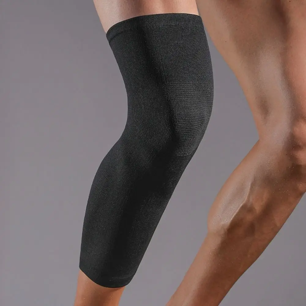 

Breathable Compression Knee Support Nylon Material Long Design Knee Brace Wide Application Useful Sports Protector Running