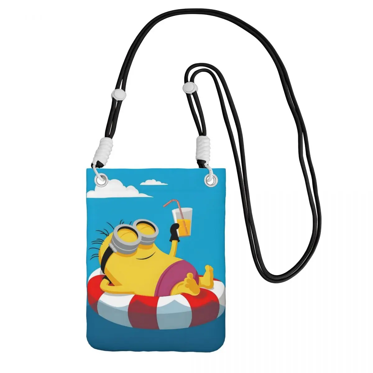 

Изготовленная на заказ сумка для мобильного телефона M-Minions для женщин и мужчин, сумка через плечо в форме капсулы, сумка через плечо для парка развлечений, съемный плечевой ремень