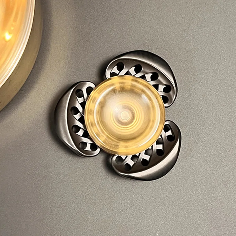 Elegante Turbina EDC Spinner a mano Fidget Toys Acciaio inossidabile Punta delle dita Spinner Giocattoli Giocattolo antistress per adulti ADHD Fidget Spinner