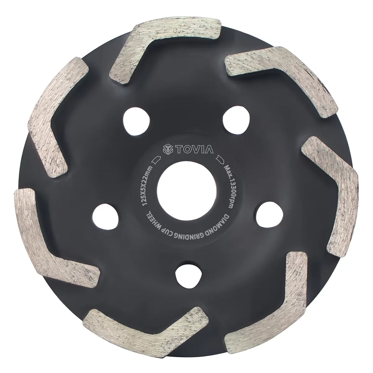 125mm Diamond Grinding Disc Abrasive Grinder Wheel Tools Bowl Shape for Concrete Tile Granite Polishing Tools TOVIA