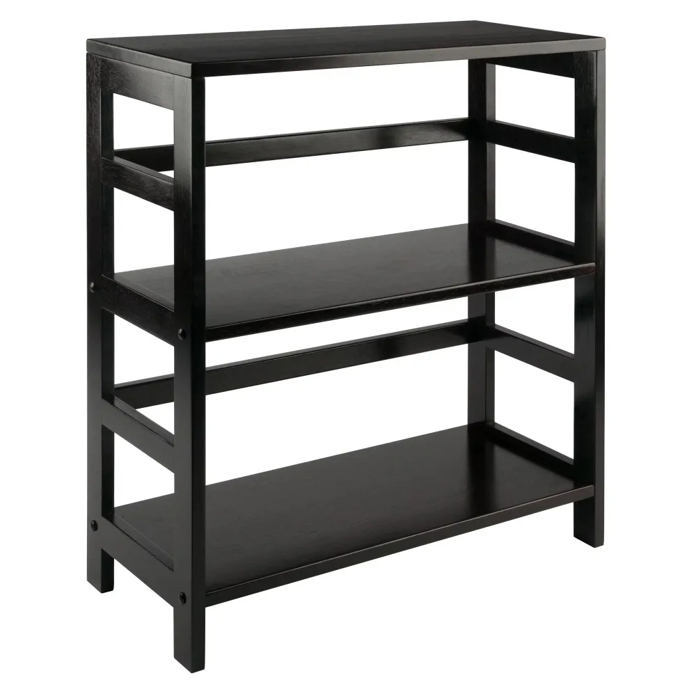 

Coffee Finish Solid Wood Double Freestanding Storage Cabinet Durable and Practical