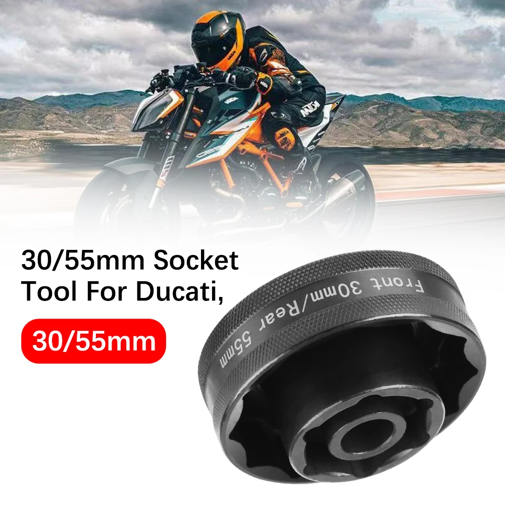 

For Ducati 1098 1198 1198S 1200S 1299 Motorcycle Wheel Nut Socket Tool 3/8 Inch Drive Nut Removal Kit 30mm 50mm Hexagon Socket