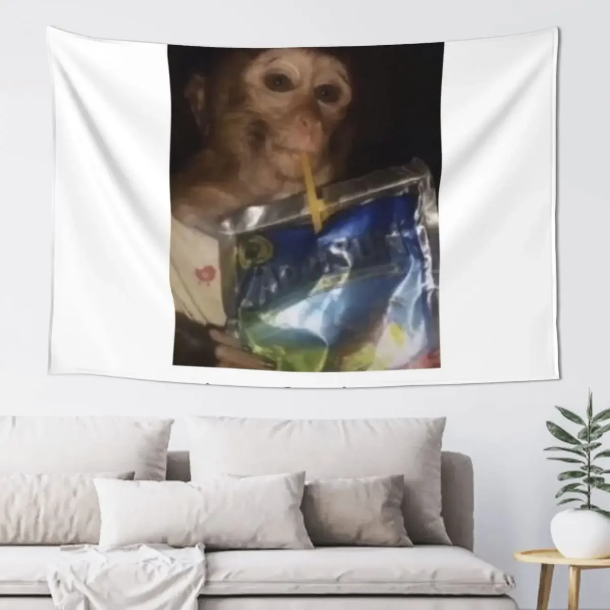 Tomfoolery funny monkey Tapestry Custom Room Aesthetic Tapestry