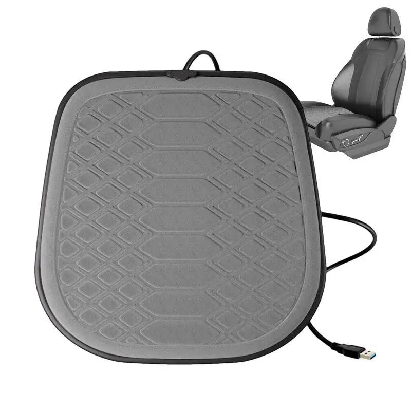 Car Heating Cushion Pad Car Seat Heaters USB Heated Comfortable Cushion 3 Temperature Settings Cushion For Home Seat Cushion 