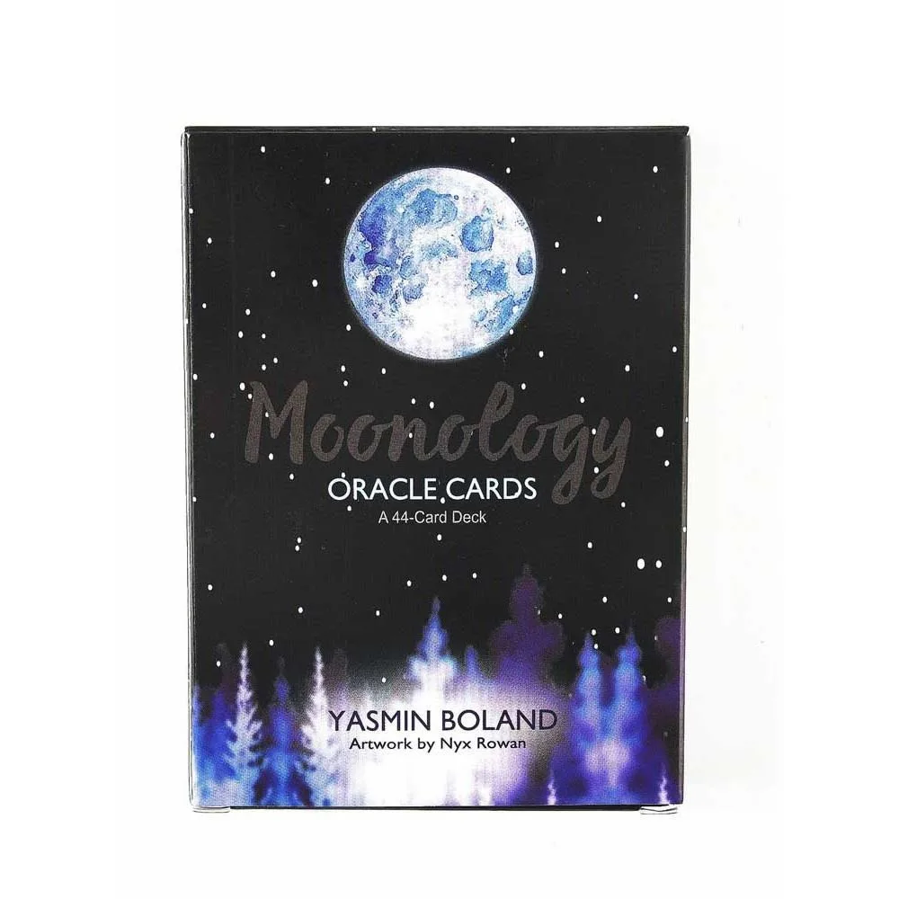 Moonology-caja de cartas de Tarot de oráculo, juego de mesa de baraja de Tarot en inglés, juegos de mesa, cartas de juego de fiesta, 11x6,5 cm