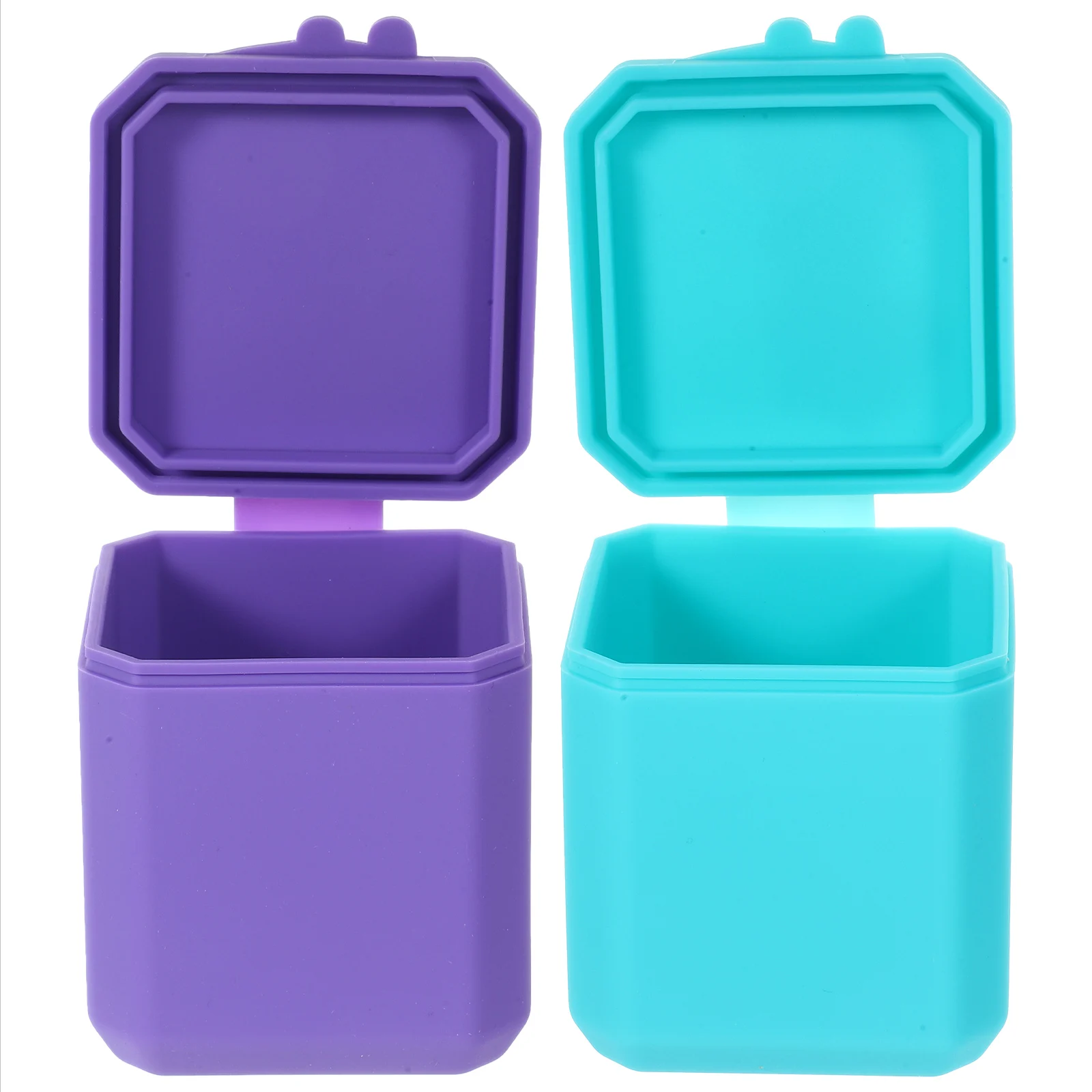 

2 Pcs Sauce Cups Snack Boxes with Lids for Kitchen Party Camping BBQ Picnic Reusable Salad Dressing Containers Travel Condiment