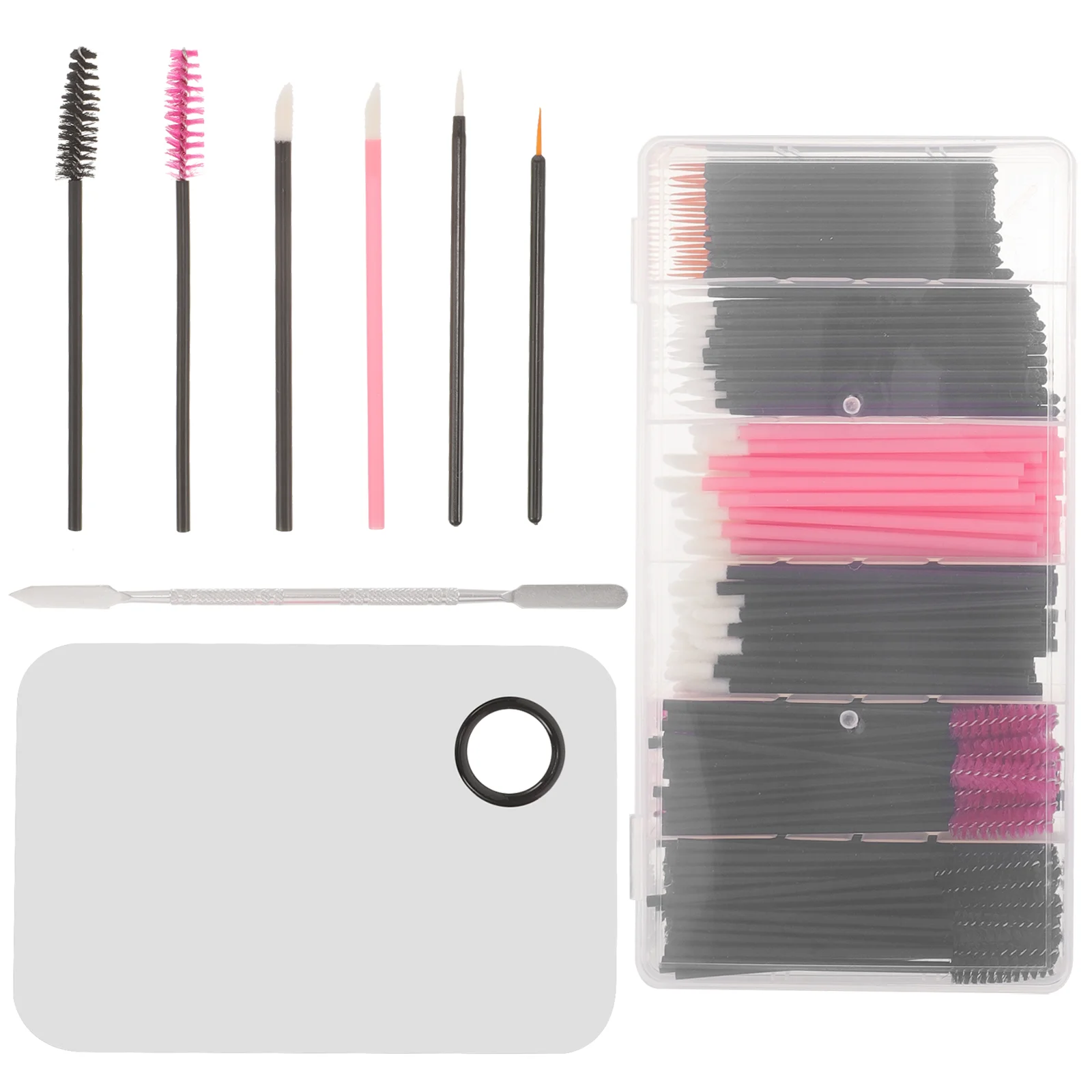 Maquiagem Tool Set para cílios, escova de olho, delineador, Eyelash Wand, Mascara Wands, sobrancelha aplicador, Lift Lip Eyelashes