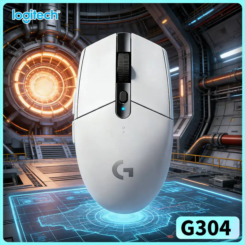 

Logitech G304 Wireless Gaming Mouse 12000 DPI HERO Sensor LIGHTSPEED 1ms 9-Month Battery Fast Processing Gamers