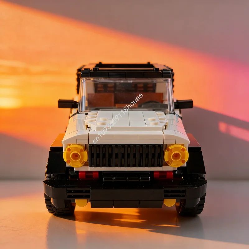 

867 деталей MOC: Модель Jeep Wrangler Unlimited, конструктор, развивающая игрушка, креативный подарок на Рождество, строительные блоки