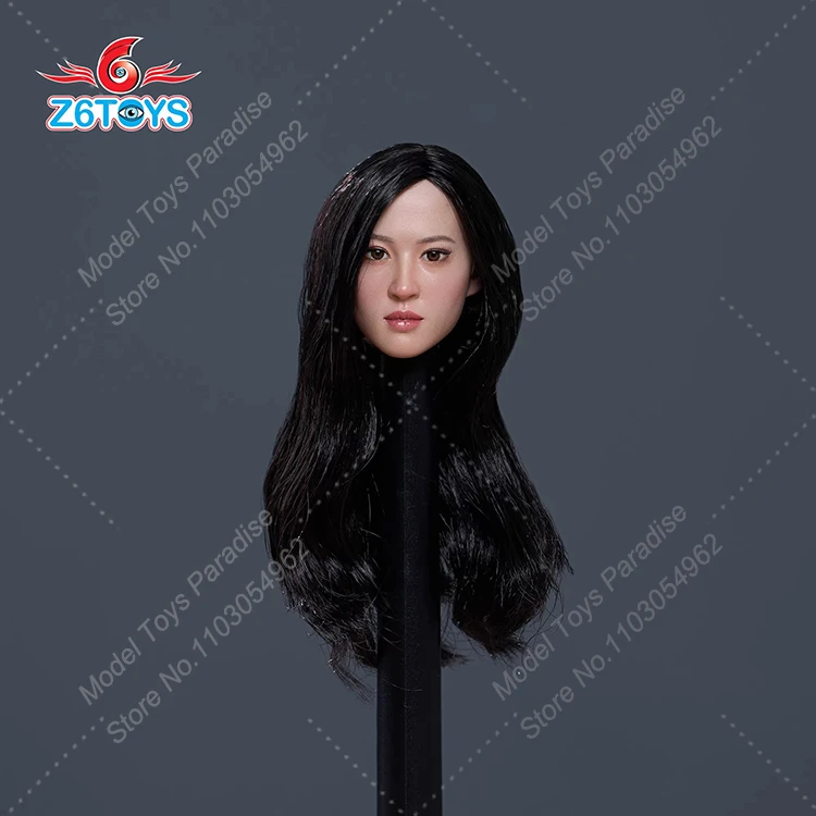 Z6TOYS Z007 1/6 Women Soldier Asian Star Mobile Eye Head Sculpt Similar Liu Yifei Beauty Head Carving Fit 12inch Action Figure