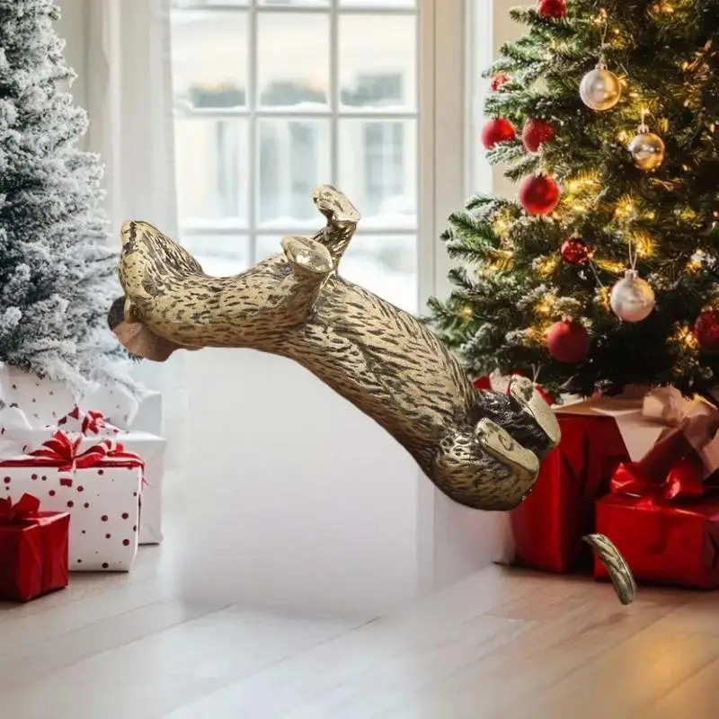 2025 المعادن قضاعة العتيقة البرونزية تمثال مكتب الزينة الصلبة النحاس التماثيل الحلي ديكور المنزل